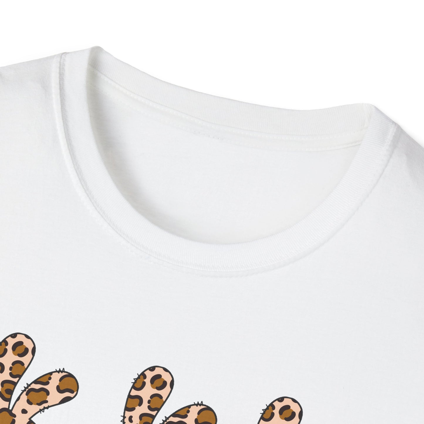 Leopard Print Bunny Unisex Softstyle T-Shirt - Casual Fun Fashion