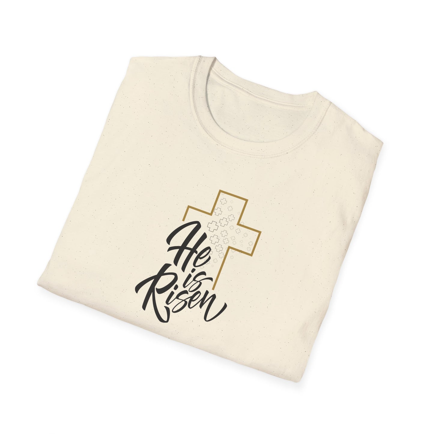 He is Risen Unisex Softstyle T-Shirt - Celebrate Faith and Renewal
