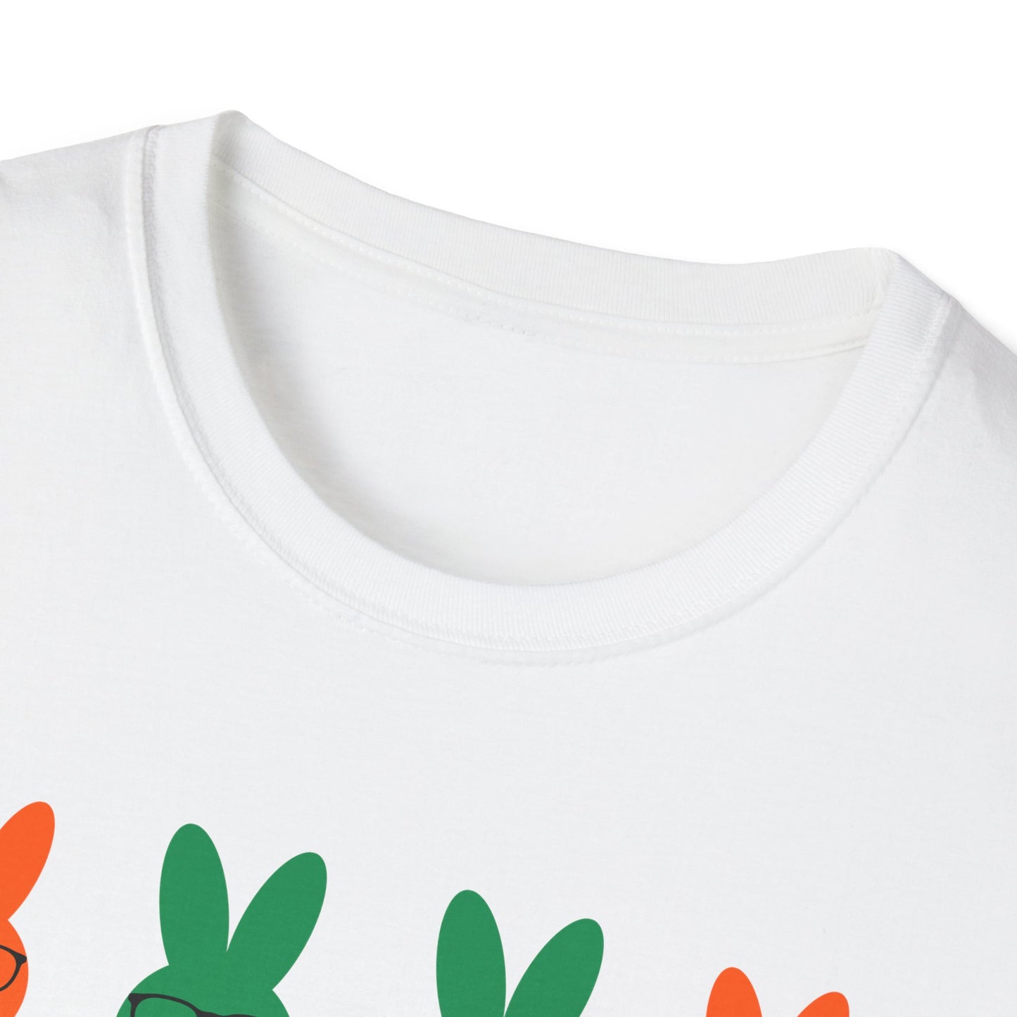 Playful Easter Bunny Unisex Softstyle T-Shirt