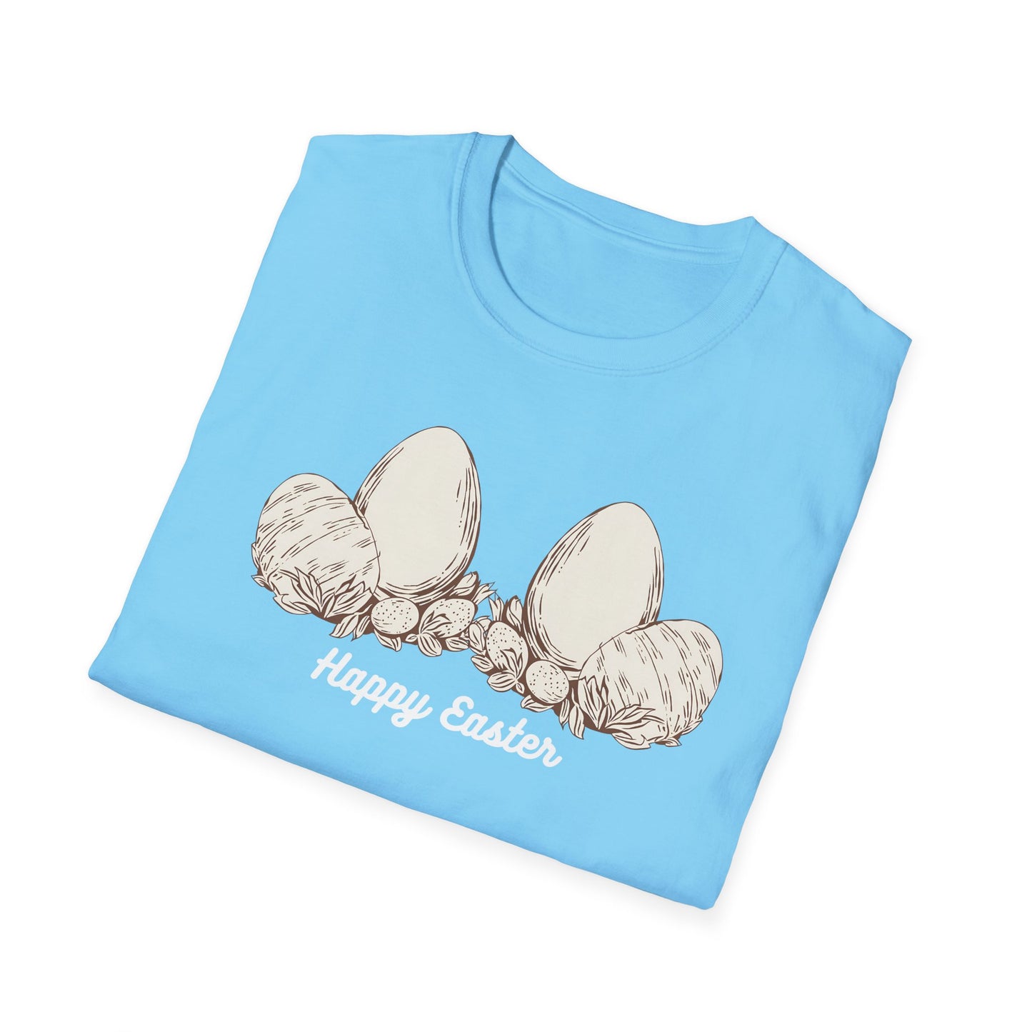 Happy Easter Unisex Softstyle T-Shirt - Cute Spring Graphic Tee