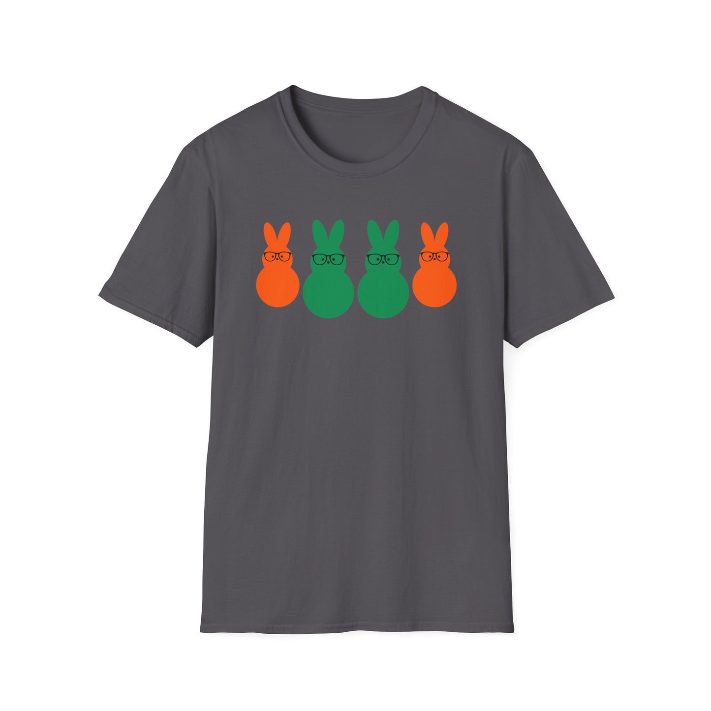 Playful Easter Bunny Unisex Softstyle T-Shirt