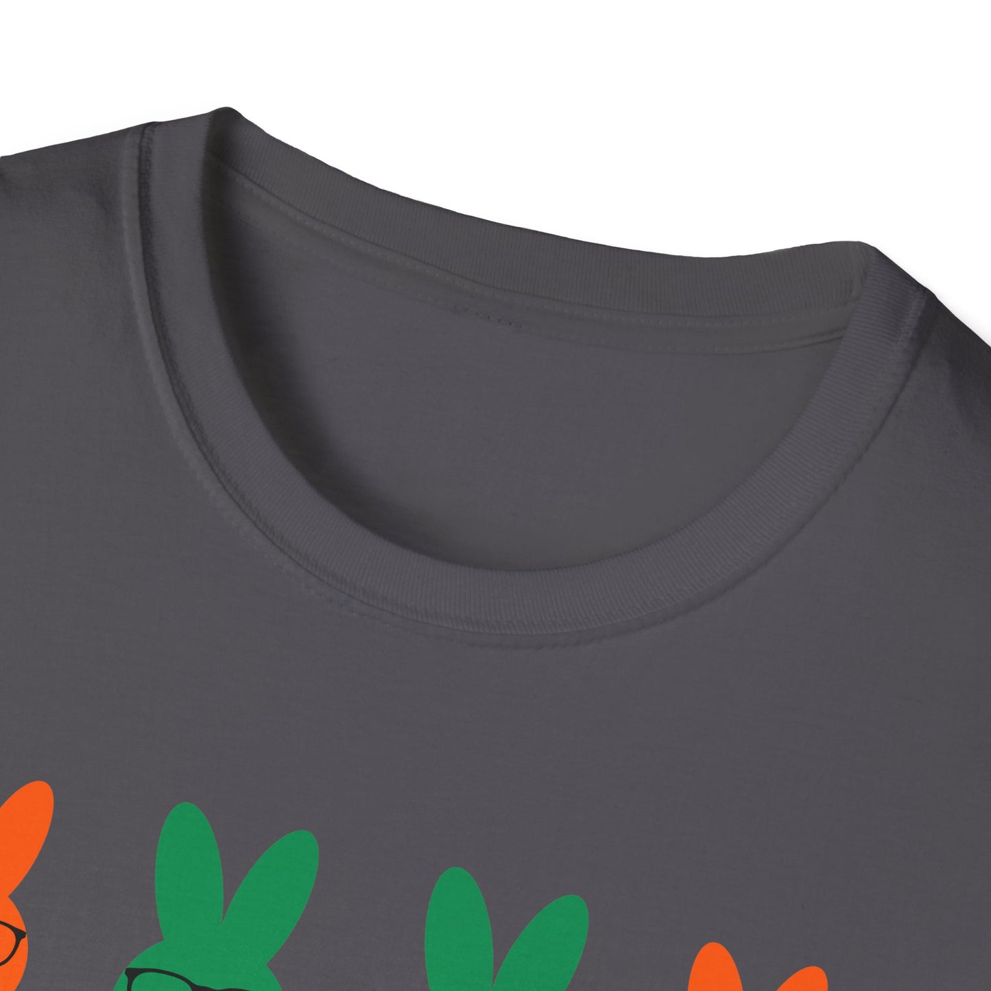 Playful Easter Bunny Unisex Softstyle T-Shirt