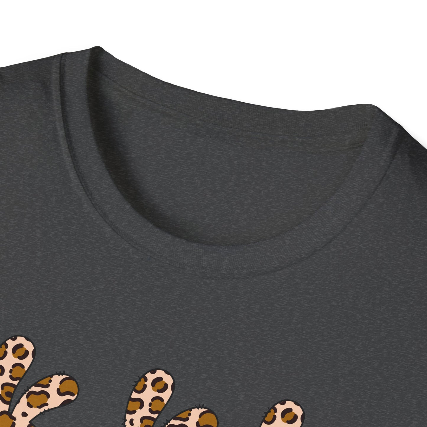 Leopard Print Bunny Unisex Softstyle T-Shirt - Casual Fun Fashion
