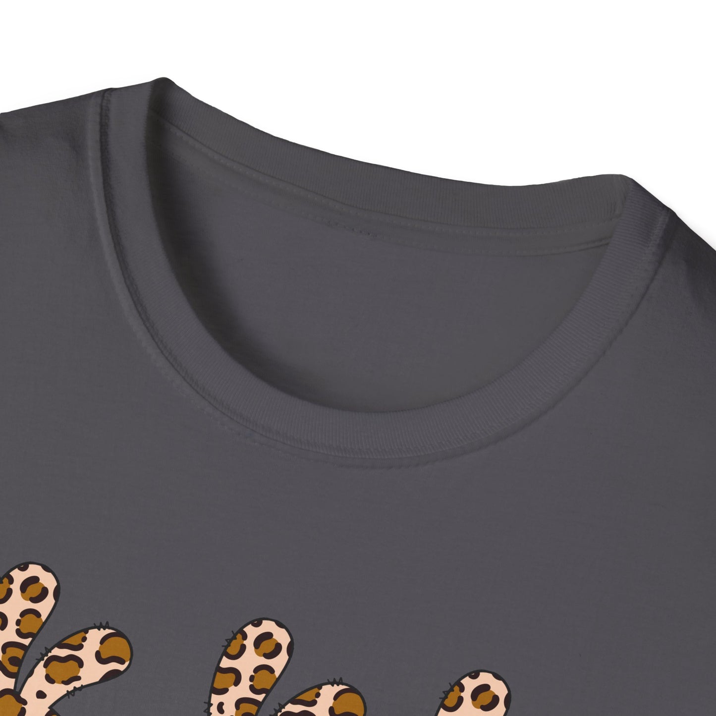 Leopard Print Bunny Unisex Softstyle T-Shirt - Casual Fun Fashion