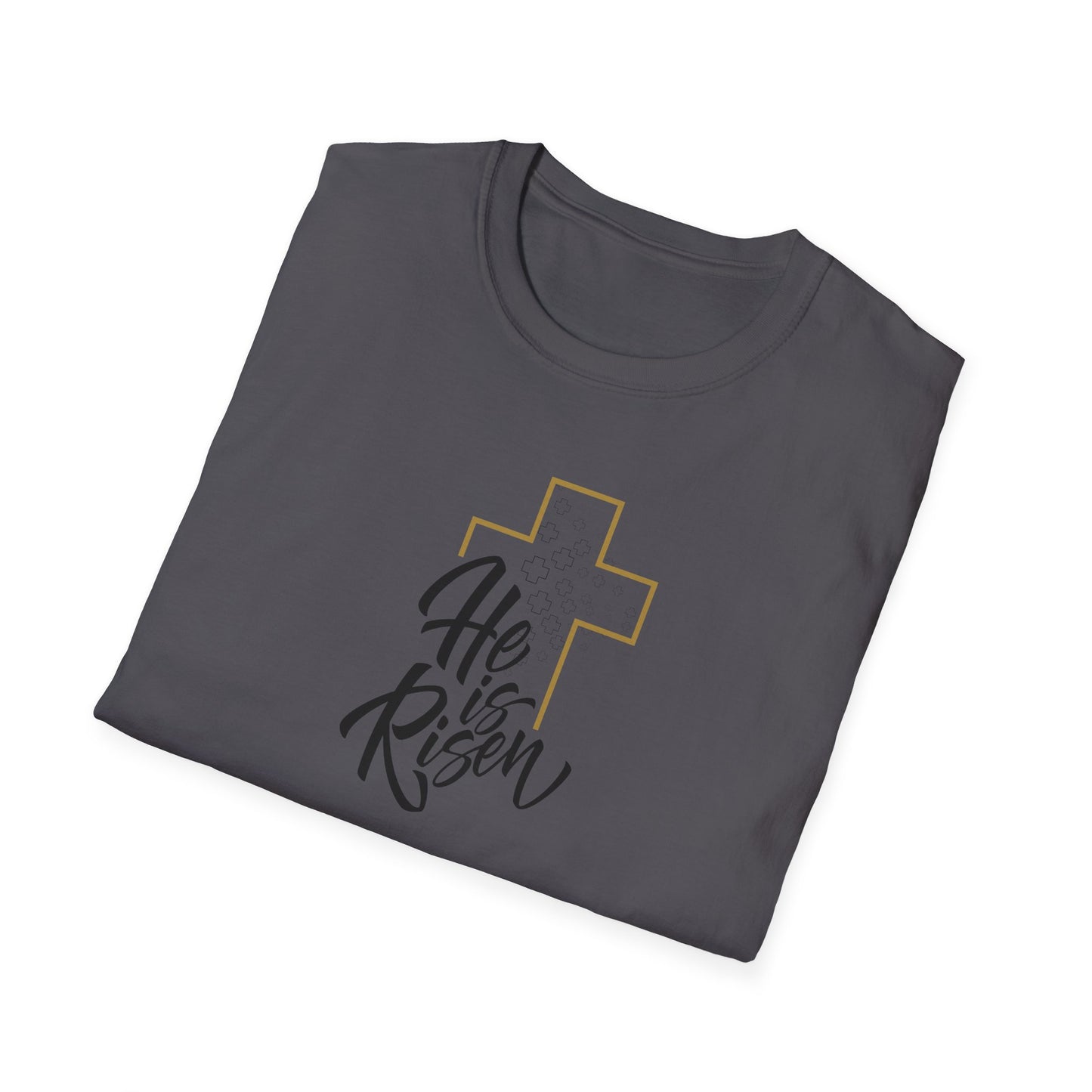 He is Risen Unisex Softstyle T-Shirt - Celebrate Faith and Renewal