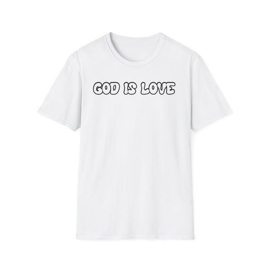God Is Love Unisex Softstyle T-Shirt - Inspirational Faith Tee for Everyday Wear