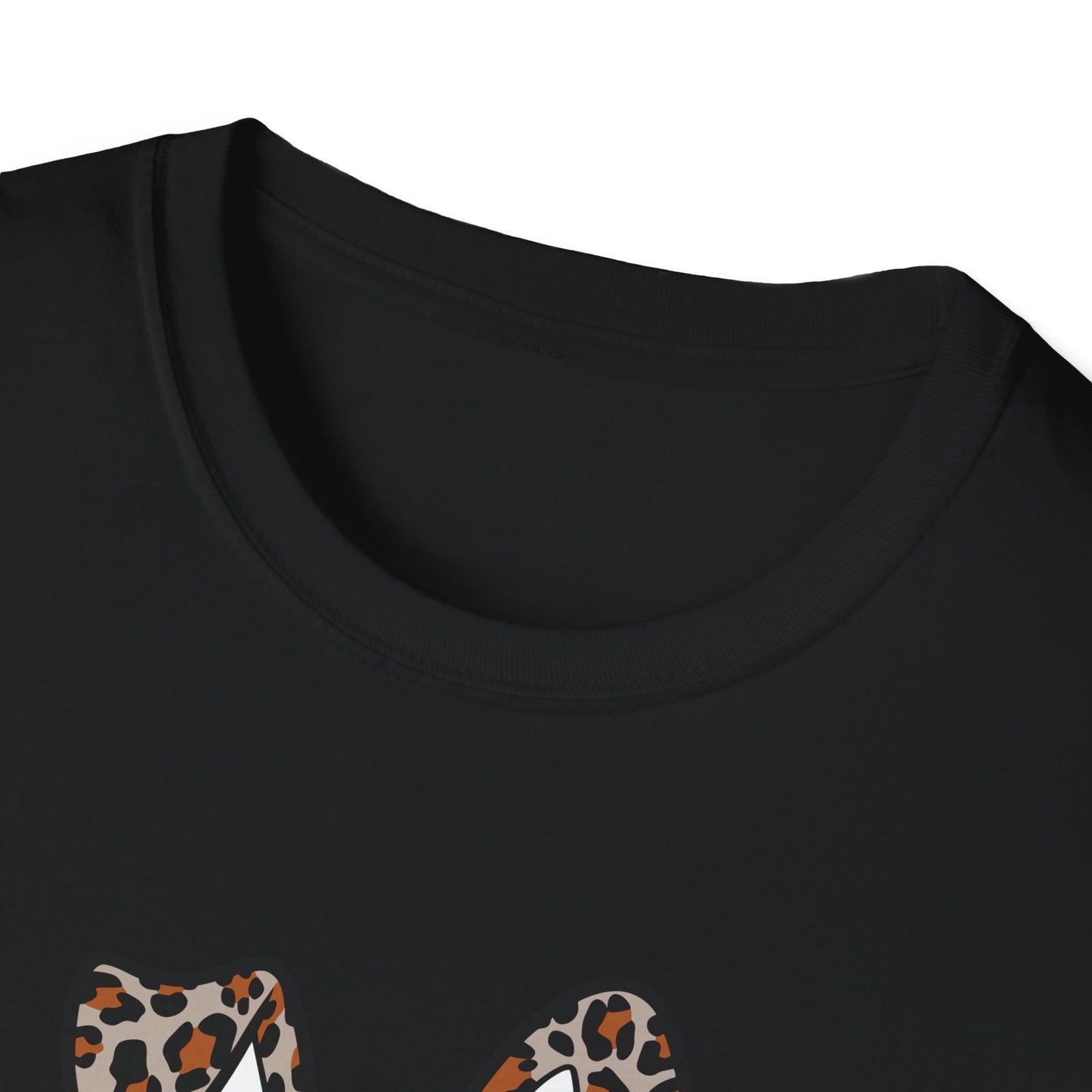 Leopard Print Bunny Ears T-Shirt - Unisex Softstyle Tee