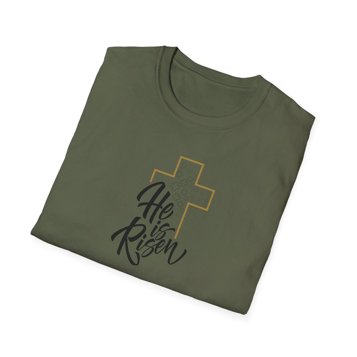He is Risen Unisex Softstyle T-Shirt - Celebrate Faith and Renewal