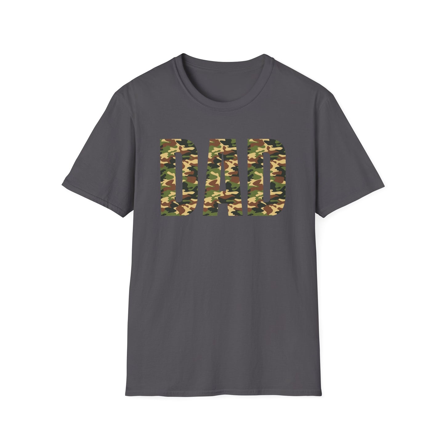 Camo Dad T-Shirt | Unisex Softstyle Tee for Father's Day & Casual Wear