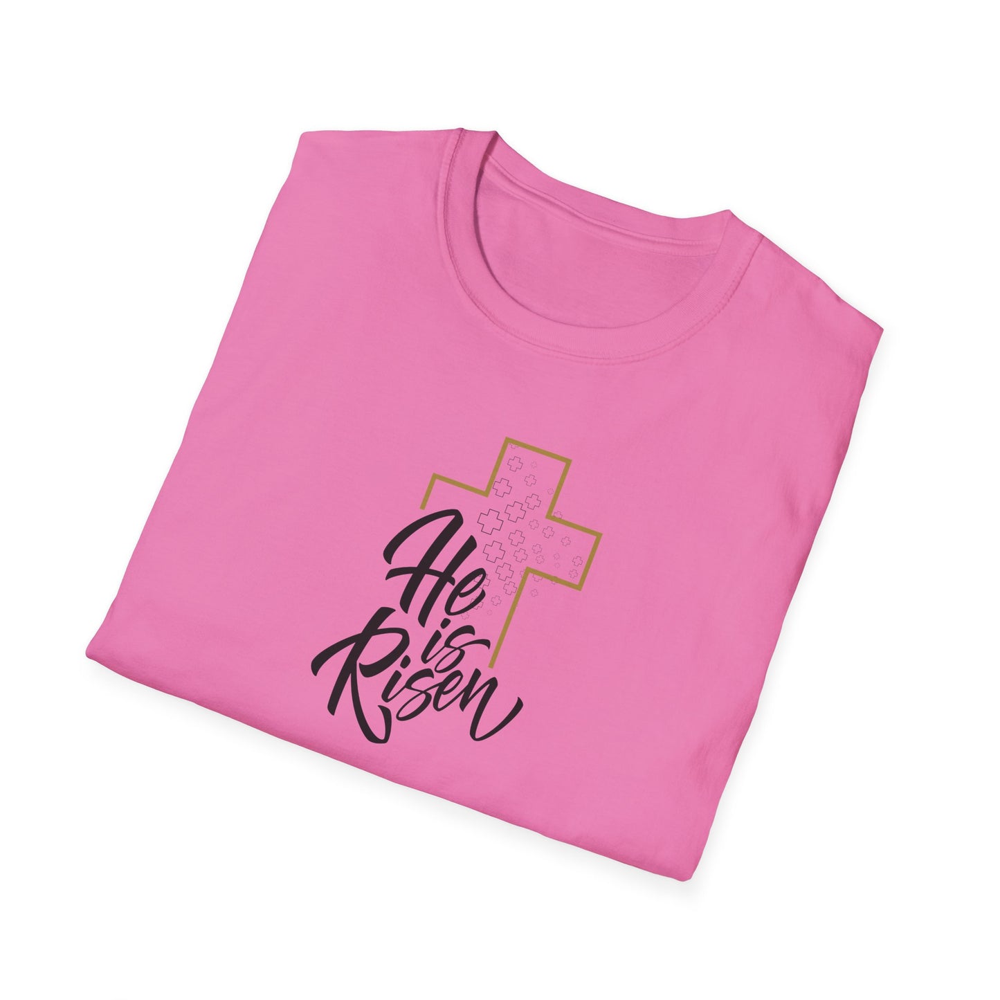 He is Risen Unisex Softstyle T-Shirt - Celebrate Faith and Renewal