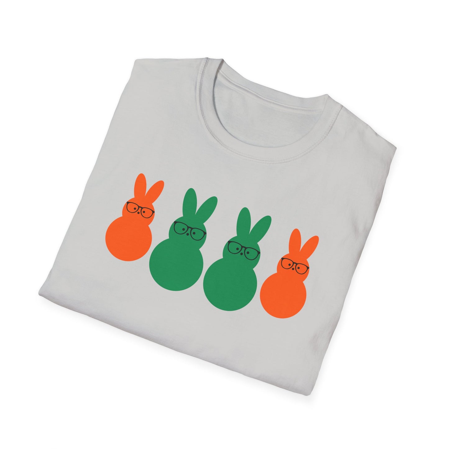 Playful Easter Bunny Unisex Softstyle T-Shirt