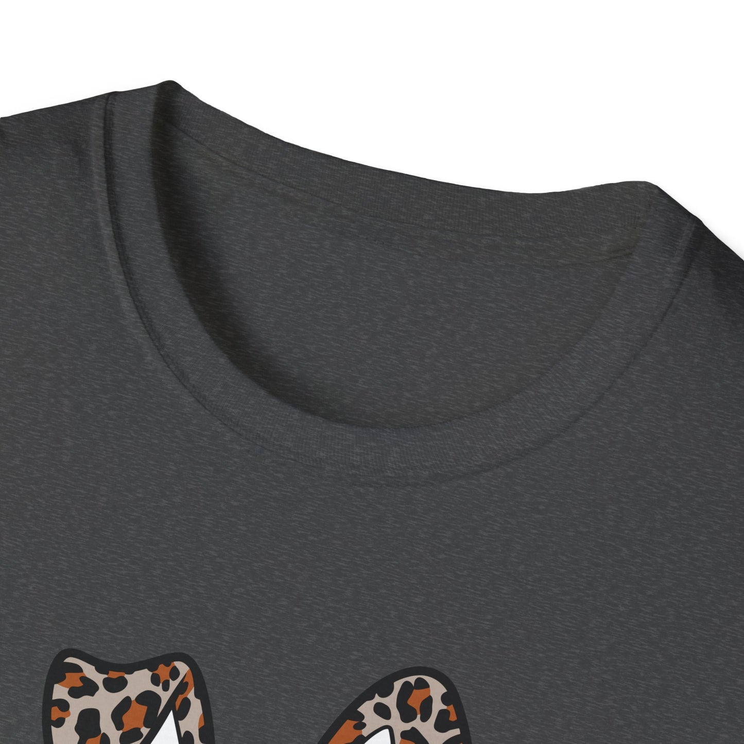 Leopard Print Bunny Ears T-Shirt - Unisex Softstyle Tee