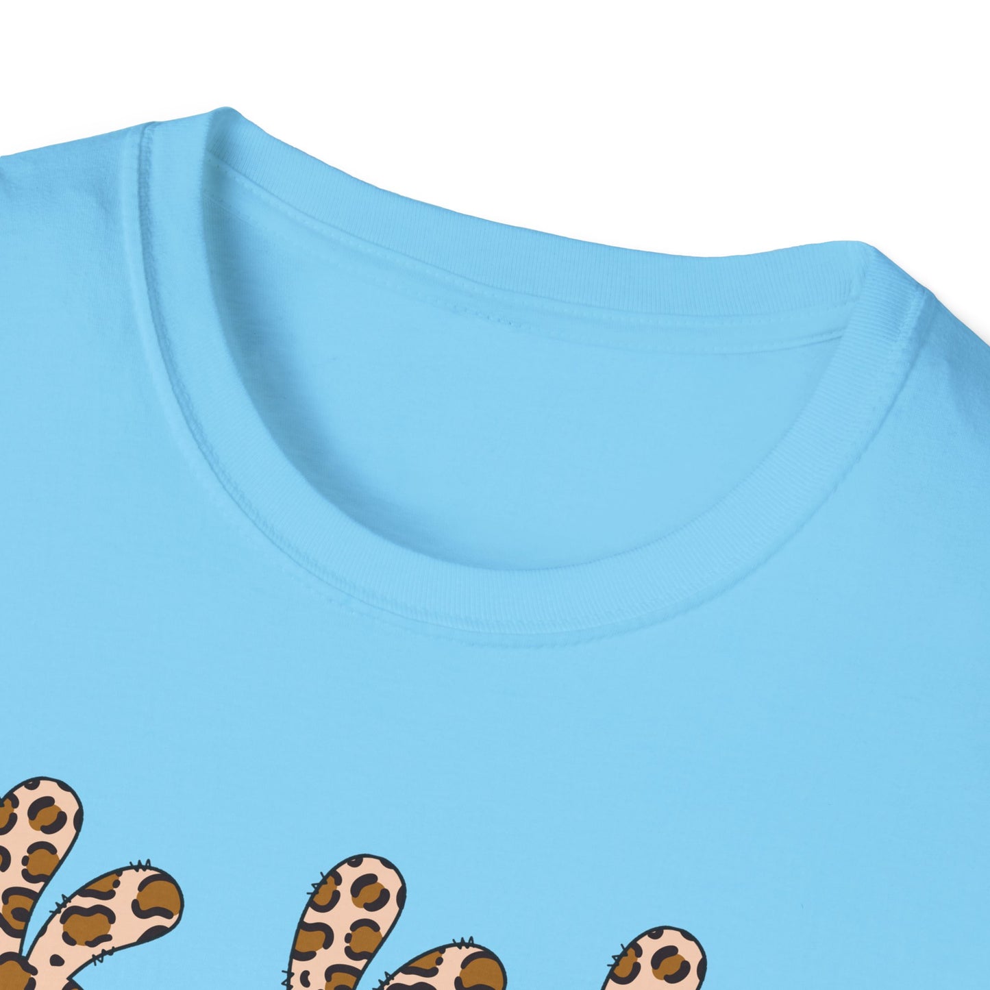 Leopard Print Bunny Unisex Softstyle T-Shirt - Casual Fun Fashion