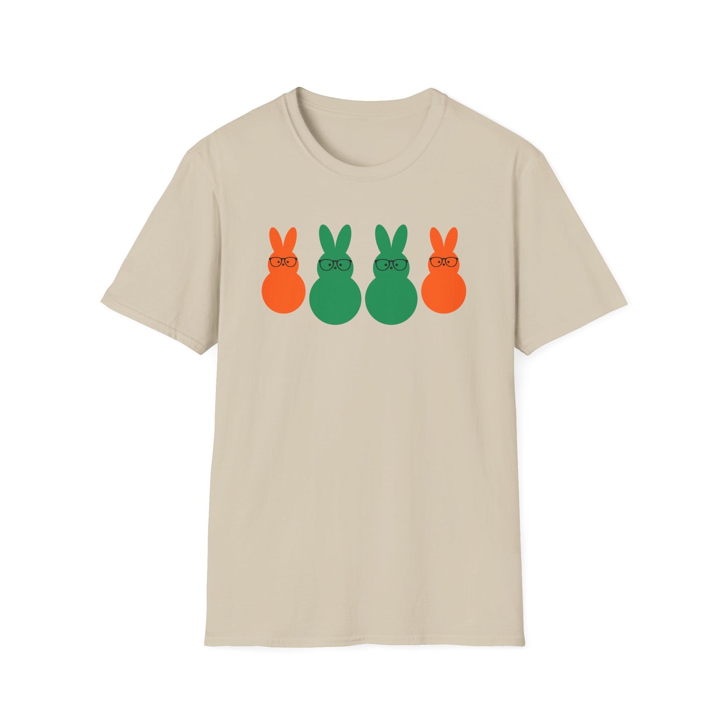Playful Easter Bunny Unisex Softstyle T-Shirt