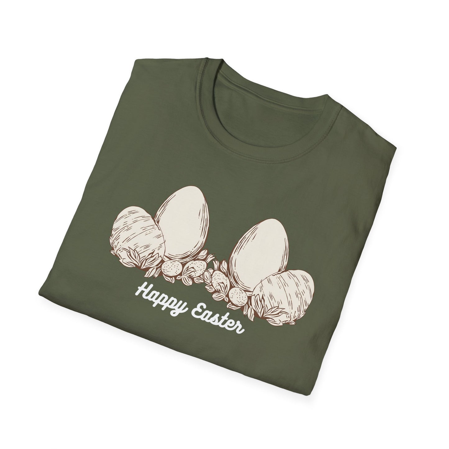 Happy Easter Unisex Softstyle T-Shirt - Cute Spring Graphic Tee