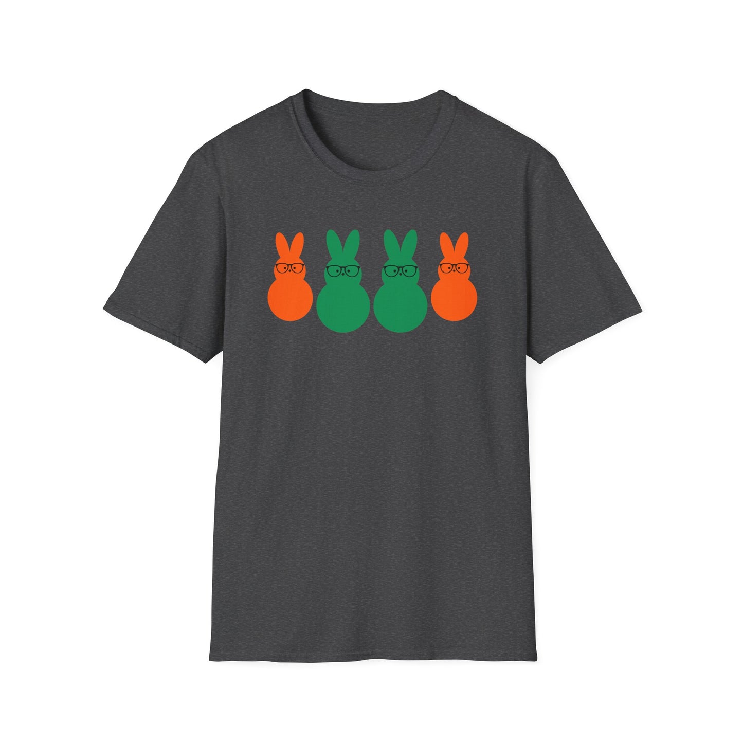 Playful Easter Bunny Unisex Softstyle T-Shirt