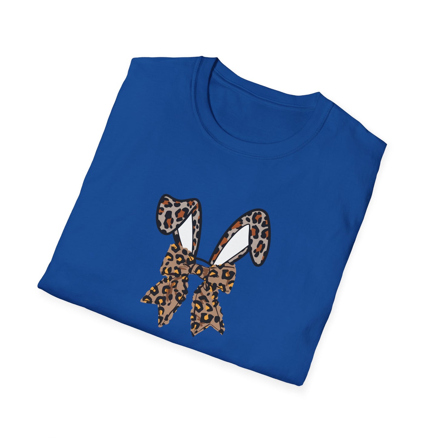 Leopard Print Bunny Ears T-Shirt - Unisex Softstyle Tee