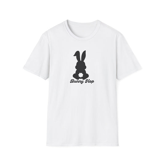Bunny Hop Unisex Softstyle T-Shirt - Playful Spring Design