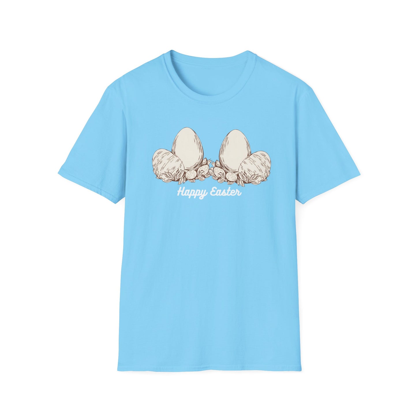 Happy Easter Unisex Softstyle T-Shirt - Cute Spring Graphic Tee