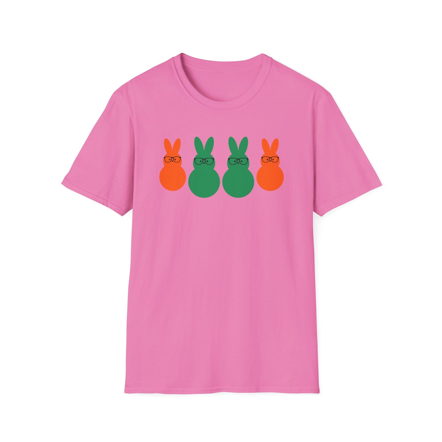 Playful Easter Bunny Unisex Softstyle T-Shirt