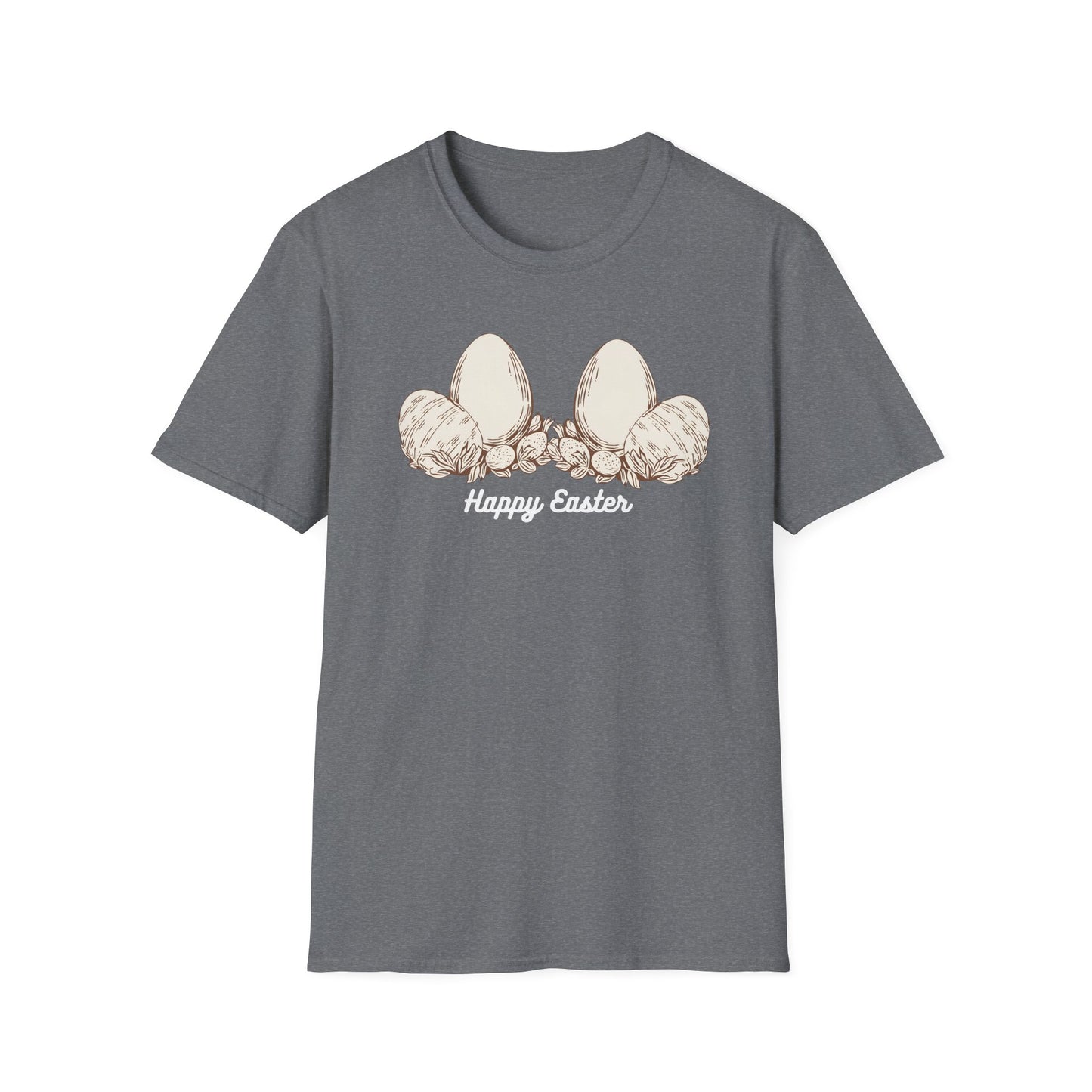 Happy Easter Unisex Softstyle T-Shirt - Cute Spring Graphic Tee