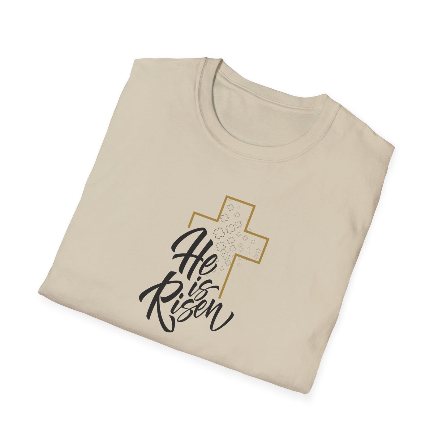 He is Risen Unisex Softstyle T-Shirt - Celebrate Faith and Renewal