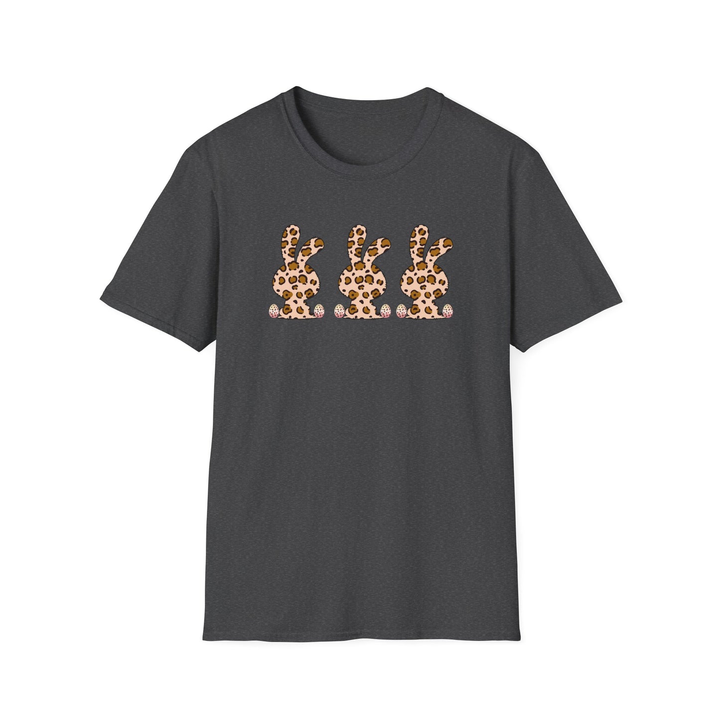 Leopard Print Bunny Unisex Softstyle T-Shirt - Casual Fun Fashion