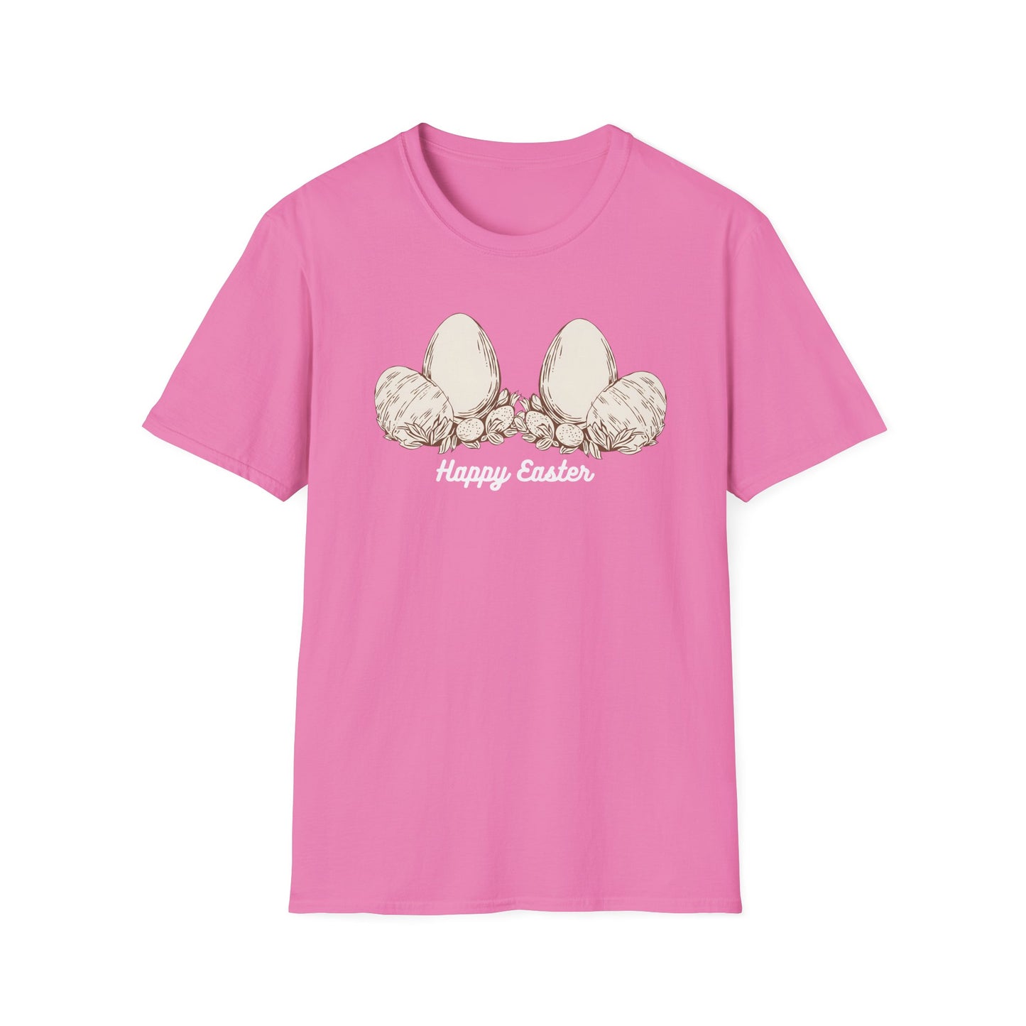 Happy Easter Unisex Softstyle T-Shirt - Cute Spring Graphic Tee