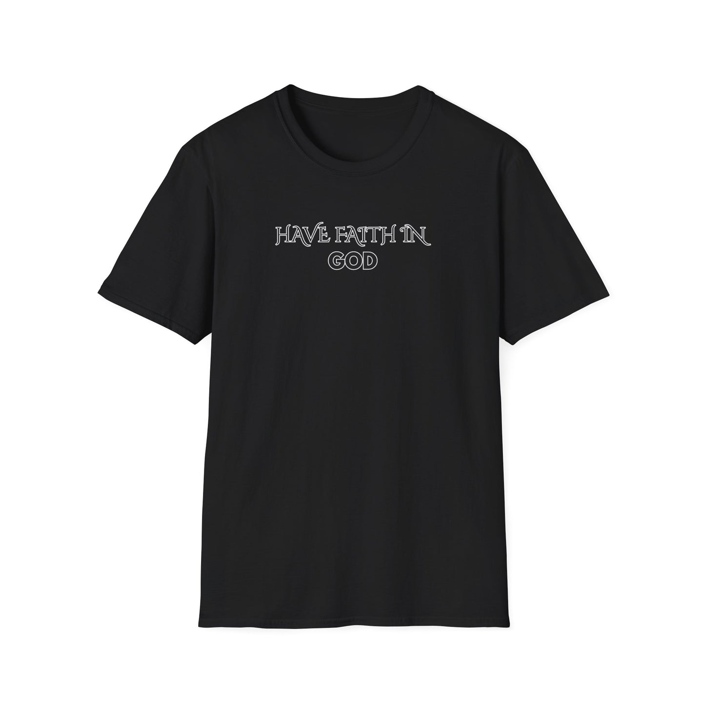 Unisex Softstyle T-Shirt with "Have Faith in God" Print, Inspirational Tee, Faith-Based Apparel, Everyday Casual, Birthday Gift, [...]