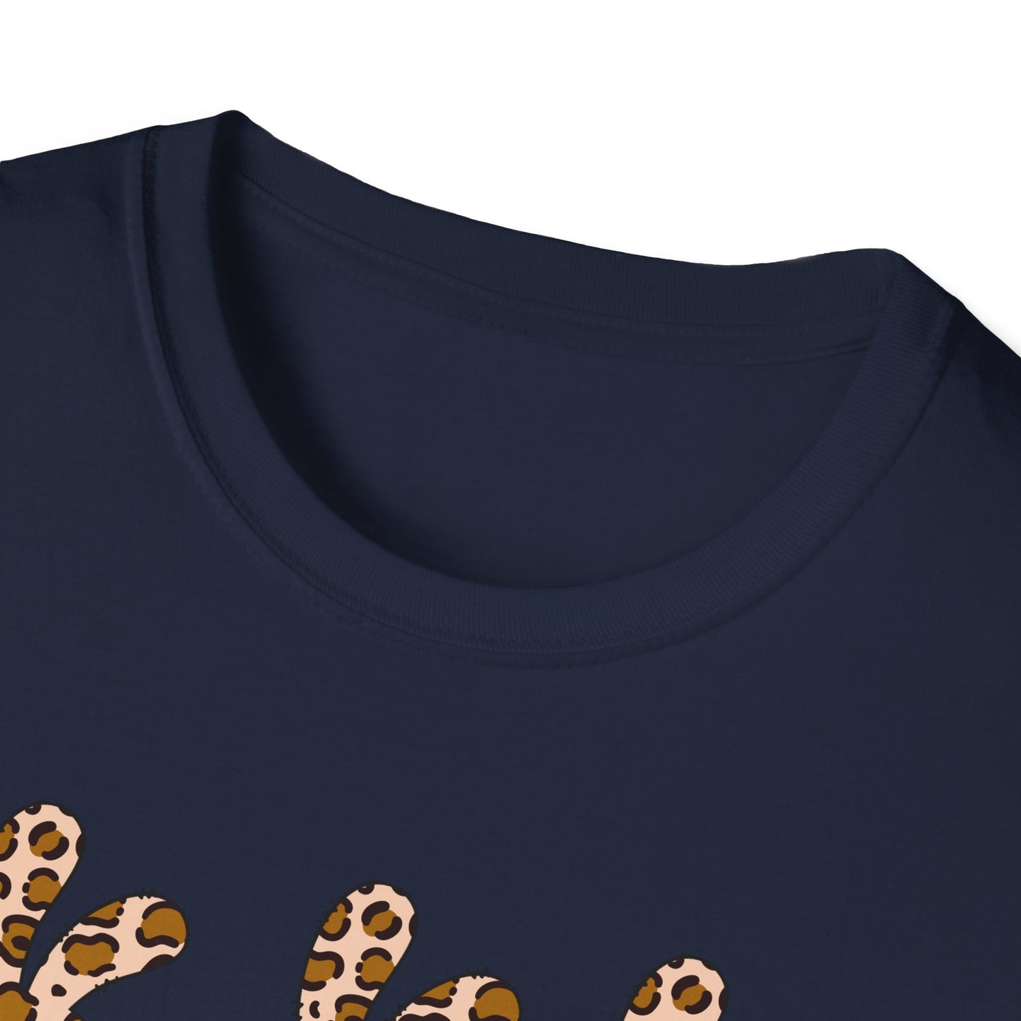 Leopard Print Bunny Unisex Softstyle T-Shirt - Casual Fun Fashion