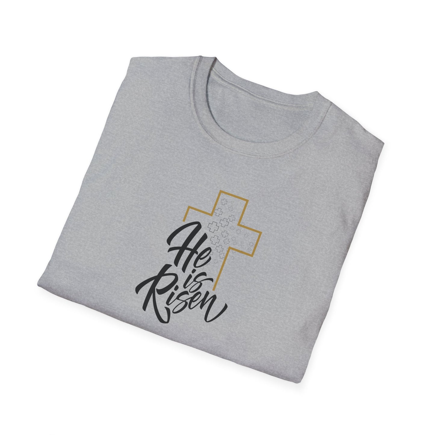 He is Risen Unisex Softstyle T-Shirt - Celebrate Faith and Renewal